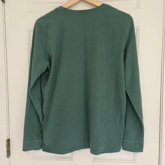 Life Is Good Crusher T-Shirt Women's L Green Peace Holidays Mandala Long Sleeve - Picture 6 of 7